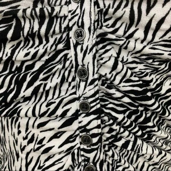 Free People Coco Racerback Tank Zebra Print - Size Large - Picture 6 of 8